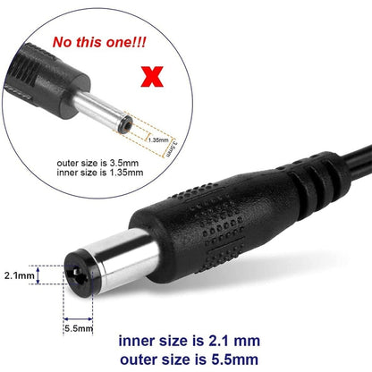EU Plug AC 100-240V เป็น DC 6V 2A Power Adapter, เคล็ดลับ: 5.5 x 2.1 มม., ความยาวสายเคเบิล: 1.1 ม., EU Plug DC 6V 2A