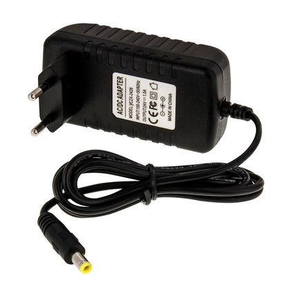 EU Plug AC 100-240V ถึง DC 24V 1.5A Power Adapter, เคล็ดลับ: 5.5 x 2.1 มม., ความยาวสายเคเบิล: ประมาณ 1.2 ม., EU Plug DC 24V 1.5A