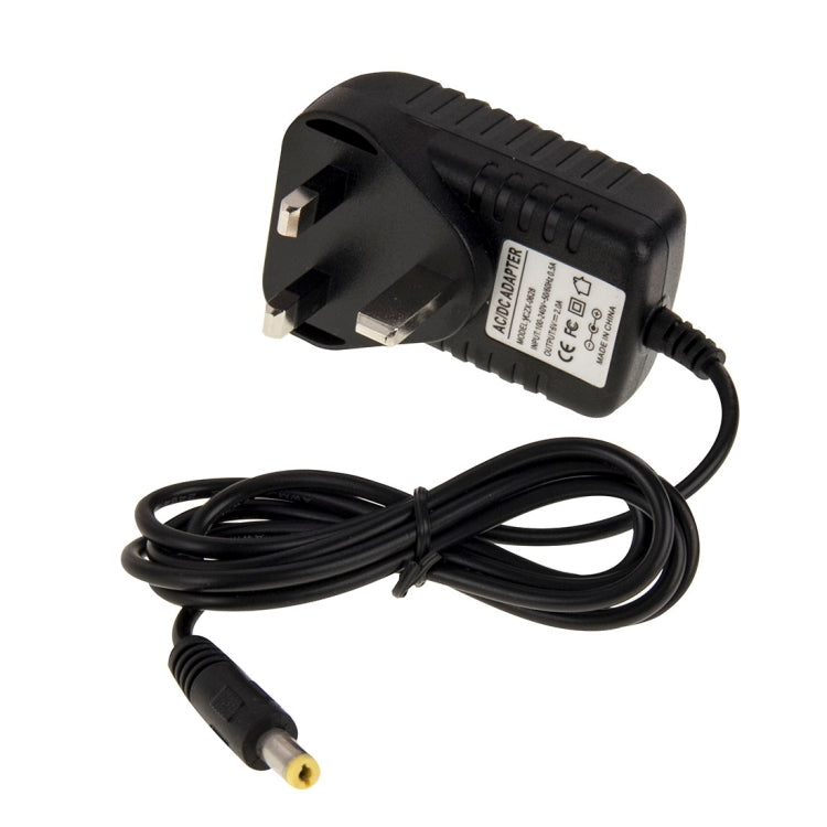 สหราชอาณาจักรเสียบอะแดปเตอร์ไฟ AC 100-240V เป็น DC 6V 2A เคล็ดลับ: 5.5 x 2.1 มม. ความยาวสายเคเบิล: ประมาณ 1.2 ม., UK Plug DC 6V 2A