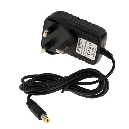 สหราชอาณาจักรเสียบอะแดปเตอร์ไฟ AC 100-240V เป็น DC 6V 2A เคล็ดลับ: 5.5 x 2.1 มม. ความยาวสายเคเบิล: ประมาณ 1.2 ม., UK Plug DC 6V 2A