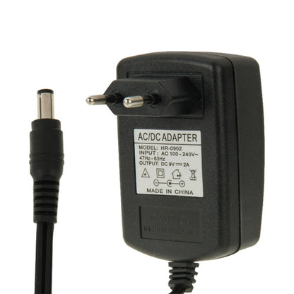 ปลั๊ก EU คุณภาพสูง AC 100-240V ถึง DC 9V 2A Power Adapter, เคล็ดลับ: 5.5 x 2.1 มม., ความยาวสายเคเบิล: 1 ม., EU Plug DC 9V 2A