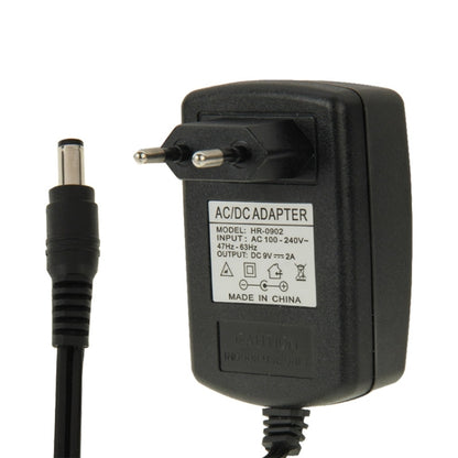 ปลั๊ก EU คุณภาพสูง AC 100-240V ถึง DC 9V 2A Power Adapter, เคล็ดลับ: 5.5 x 2.1 มม., ความยาวสายเคเบิล: 1 ม., EU Plug DC 9V 2A