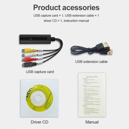 DVD Maker USB 2.0 จับภาพและตัดต่อวิดีโอ (Easy CAP) รองรับรูปแบบการบีบอัด MPEG-1/MPEG-2, ชิป: MA2106, DC60, MA2106 Chip, EM2860 Chip
