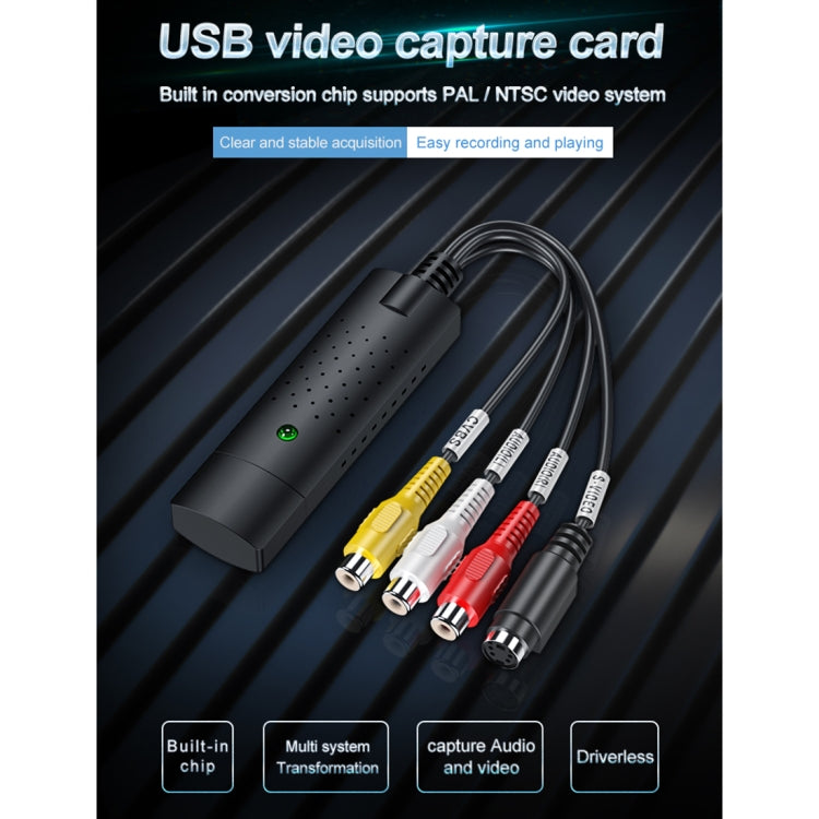 DVD Maker USB 2.0 จับภาพและตัดต่อวิดีโอ (Easy CAP) รองรับรูปแบบการบีบอัด MPEG-1/MPEG-2, ชิป: MA2106, DC60, MA2106 Chip, EM2860 Chip