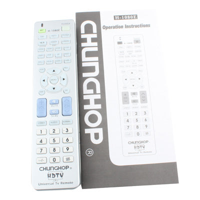 รีโมทคอนโทรลทีวีสากล Chunghop พร้อมคุณสมบัติการนำทาง HDTV เฉพาะ (H-1080E), H-1080E