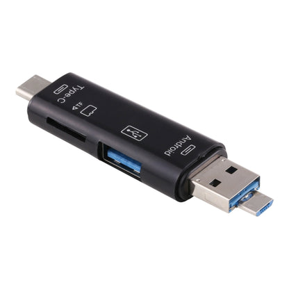 D-188 3 in 1 TF และ USB เป็น Micro USB และเครื่องอ่านการ์ด Type-C ขั้วต่ออะแดปเตอร์ OTG
