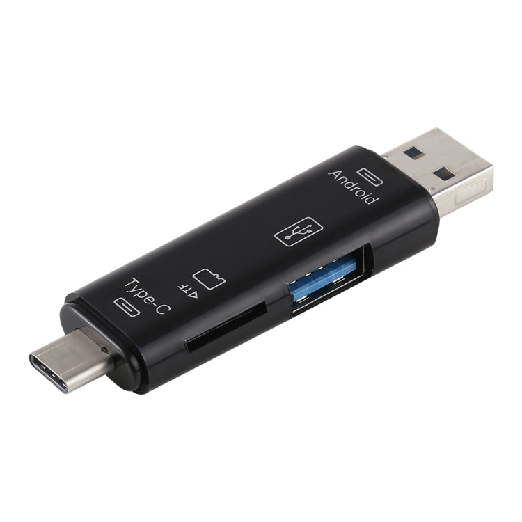 D-188 3 in 1 TF และ USB เป็น Micro USB และเครื่องอ่านการ์ด Type-C ขั้วต่ออะแดปเตอร์ OTG