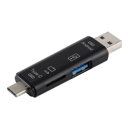 D-188 3 in 1 TF และ USB เป็น Micro USB และเครื่องอ่านการ์ด Type-C ขั้วต่ออะแดปเตอร์ OTG