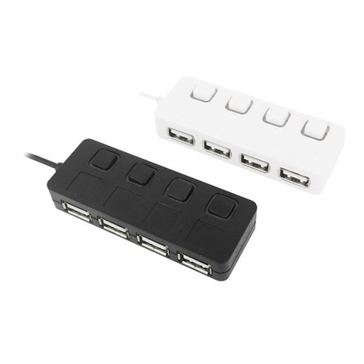 4 พอร์ต USB 2.0 HUB พร้อม 4 สวิตช์, 4 Ports with 4 Switch (Black), 4 Ports with 4 Switch (White)