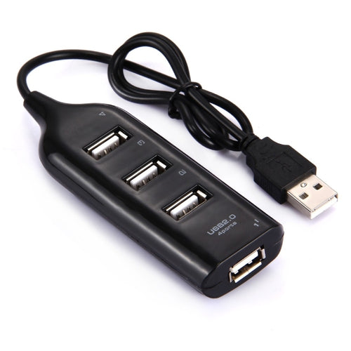 4 พอร์ต USB 2.0 HUB ความยาวสายเคเบิล: 30 ซม, 4 Ports (Black), 4 Ports (White)