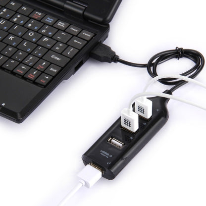 4 พอร์ต USB 2.0 HUB ความยาวสายเคเบิล: 30 ซม, 4 Ports (Black), 4 Ports (White)