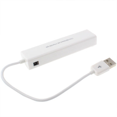 เครือข่าย USB 1 พอร์ตพร้อมฮับ USB 3 พอร์ตเข้ากับการ์ดอะแดปเตอร์ Lan Ethernet RJ45 ตัวเมีย, USB 2.0