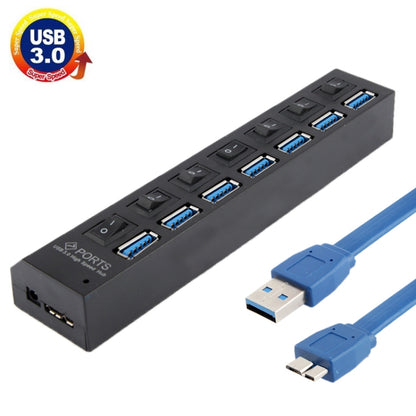 7 พอร์ต USB 3.0 HUB, ความเร็วสูงสุด 5Gbps, Plug and Play, รองรับ 1TB, 7 Ports (Black), 7 Ports (White)