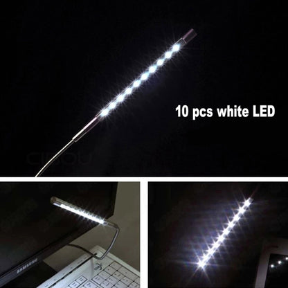 ไฟ LED USB สว่างเป็นพิเศษแบบพกพา 10 LED