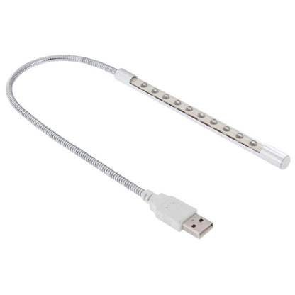 10-LED, 1W, แสงสีขาว, 10-LED (Silver)