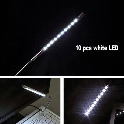 10-LED, 1W, แสงสีขาว, 10-LED (Silver)
