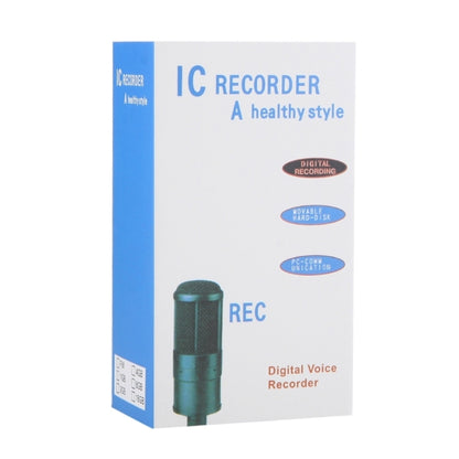 เครื่องบันทึกเสียงดิจิตอล 4GB เครื่องอัดเสียง MP3, รองรับการบันทึกโทรศัพท์, ฟังก์ชั่น VOX (สีดำ)