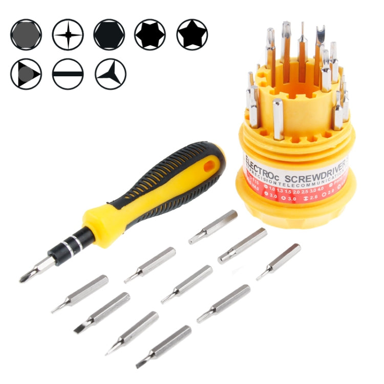 5 ชุด 31 in 1 Micro Pocket Precision ไขควง ซ่อมนาฬิกาชุดเครื่องมือชุด, 31 in 1