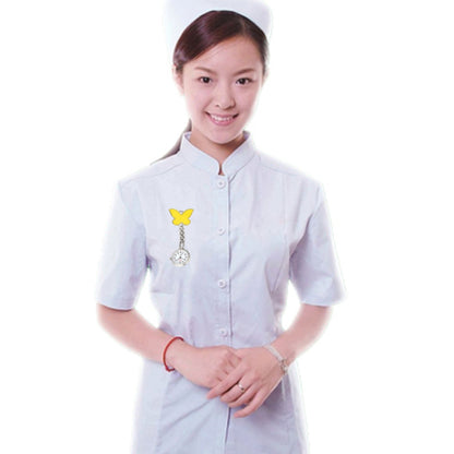 ผีเสื้อสไตล์แบบพกพาโลหะผสมพยาบาลรอบนาฬิกาข้อมือควอตซ์พร้อม PIN, Butterfly Style
