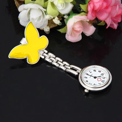 ผีเสื้อสไตล์แบบพกพาโลหะผสมพยาบาลรอบนาฬิกาข้อมือควอตซ์พร้อม PIN, Butterfly Style