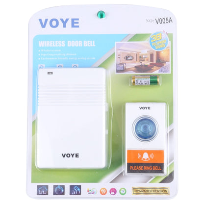 ออดระยะไกลไร้สาย VOYE V005A พร้อมเสียงโพลีโฟนี 38 เสียง, V005A