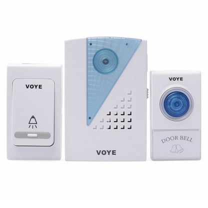 VOYE V001AB กริ่งประตูไร้สายพร้อมรีโมทคอนโทรล 2 อัน, V001AB