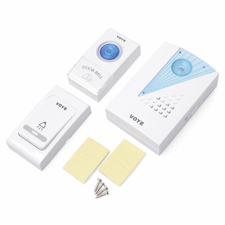 VOYE V001AB กริ่งประตูไร้สายพร้อมรีโมทคอนโทรล 2 อัน, V001AB