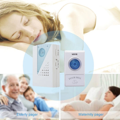 VOYE V001AB กริ่งประตูไร้สายพร้อมรีโมทคอนโทรล 2 อัน, V001AB