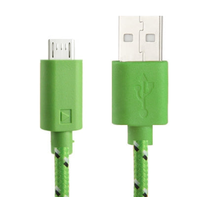 Nylon Netting Style Micro 5 Pin USB Data Transfer / Charge Cable, ความยาว: 3 ม