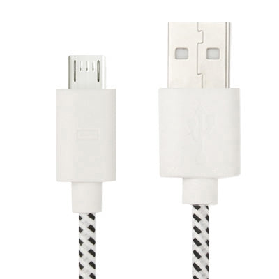 Nylon Netting Style Micro 5 Pin USB Data Transfer / Charge Cable, ความยาว: 3 ม
