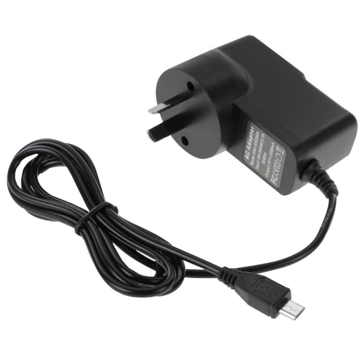 เครื่องชาร์จ Micro USB สำหรับแท็บเล็ตพีซี / โทรศัพท์มือถือ, เอาต์พุต: DC 5V / 2A, ปลั๊ก AU, 5V 2A Micro USB AU Plug