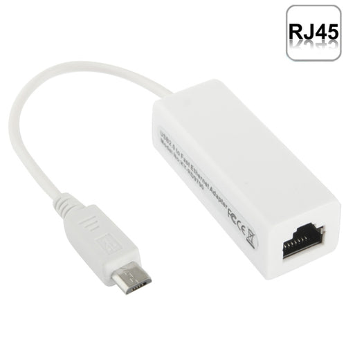 อะแดปเตอร์อีเทอร์เน็ต Micro USB 2.0 สำหรับแท็บเล็ตพีซี / Android TV ความยาว: 20 ซม