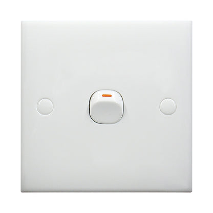 สวิตช์ติดผนังไฟฟ้า (ขนาด: 86 x 86 มม.), 1 Switch