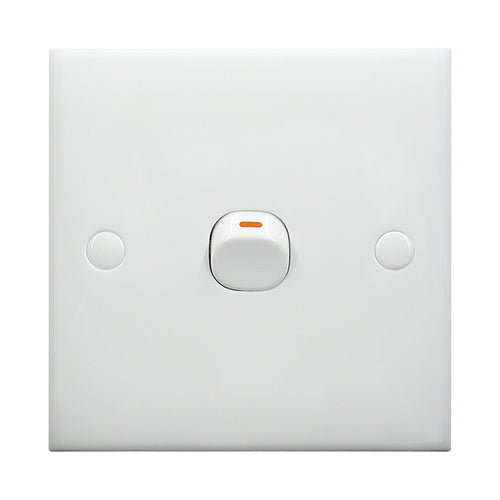 สวิตช์ติดผนังไฟฟ้า (ขนาด: 86 x 86 มม.), 1 Switch