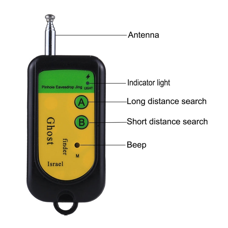 เครื่องตรวจจับผีสัญญาณ Bug เครื่องตรวจจับ RF Finder เครื่องสแกนเนอร์ Monitor Checker กล้องเฝ้าระวังรูเข็มไร้สายอุปกรณ์, Ghost Detector