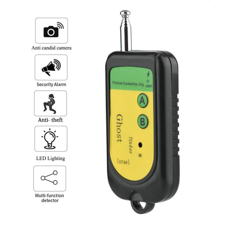 เครื่องตรวจจับผีสัญญาณ Bug เครื่องตรวจจับ RF Finder เครื่องสแกนเนอร์ Monitor Checker กล้องเฝ้าระวังรูเข็มไร้สายอุปกรณ์, Ghost Detector