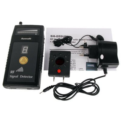เครื่องตรวจจับสัญญาณ RF / เครื่องตรวจจับกล้องไร้สายและมีสาย / เครื่องตรวจจับข้อผิดพลาด / อุปกรณ์ความถี่วิทยุพร้อมจอแสดงผลความไวของตัวเลข (SH-055U8L), SH-055U8L