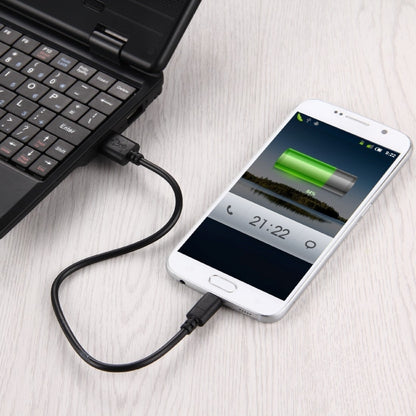2 คอร์ 20 สายทองแดงไมโคร USB เข้ากับ USB 2.0 สายชาร์จความยาวสายเคเบิล: ประมาณ 30 ซม.