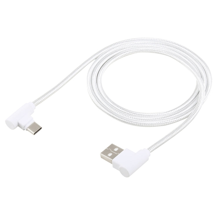 1.2 ม. 2A 90 สายทองแดงทอข้อศอก USB-C / Type-C 3.1 ถึง USB 2.0 ข้อมูล / สายชาร์จ