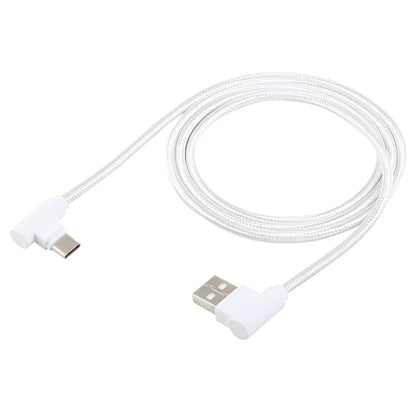 1.2 ม. 2A 90 สายทองแดงทอข้อศอก USB-C / Type-C 3.1 ถึง USB 2.0 ข้อมูล / สายชาร์จ