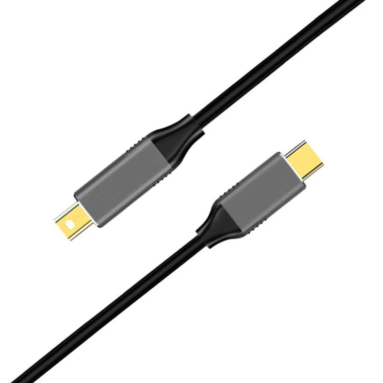 สายเคเบิลอะแดปเตอร์ Mini DisplayPort ตัวผู้เป็น USB-C / Type-C ยาว 1.8 ม