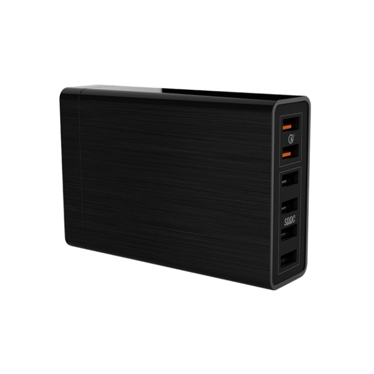 VEDFUN TurboCube D620 หกพอร์ต Quick Charge 3.0 + เทคโนโลยี SDDC เครื่องชาร์จ USB, ปลั๊ก EU / US / UK