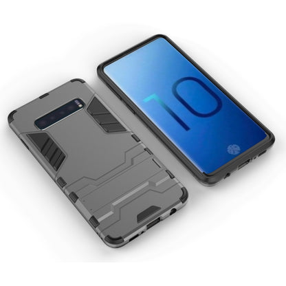 เคส PC + TPU กันกระแทกสำหรับ Galaxy S10 พร้อมตัวยึด, For Samsung Galaxy S10