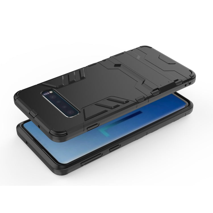 เคส PC + TPU กันกระแทกสำหรับ Galaxy S10 พร้อมตัวยึด, For Samsung Galaxy S10