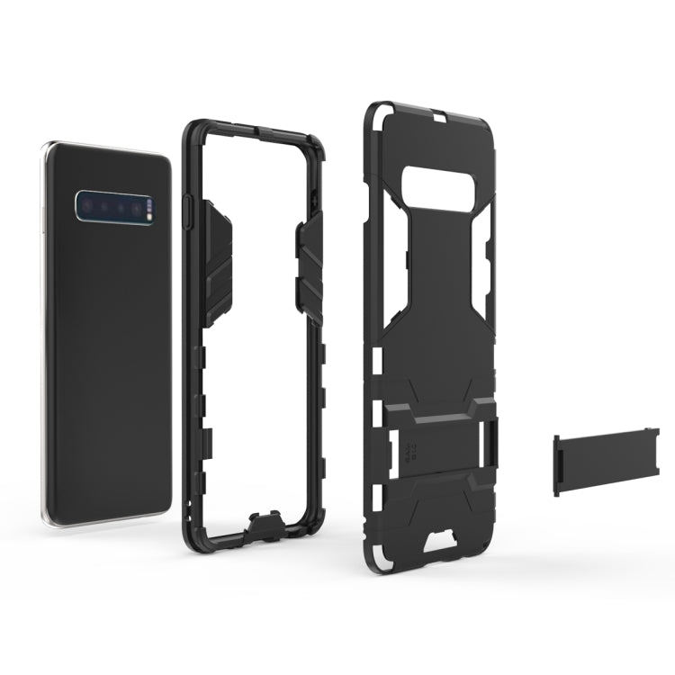 เคส PC + TPU กันกระแทกสำหรับ Galaxy S10 พร้อมตัวยึด, For Samsung Galaxy S10
