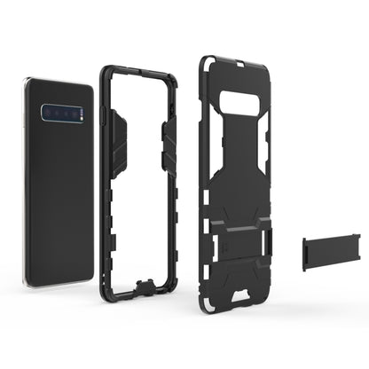 เคส PC + TPU กันกระแทกสำหรับ Galaxy S10 พร้อมตัวยึด, For Samsung Galaxy S10