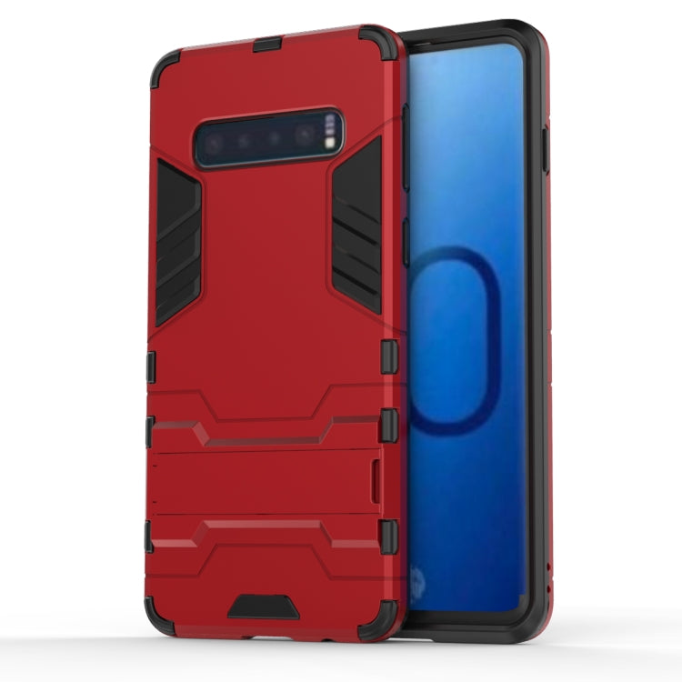 เคส PC + TPU กันกระแทกสำหรับ Galaxy S10 พร้อมตัวยึด, For Samsung Galaxy S10