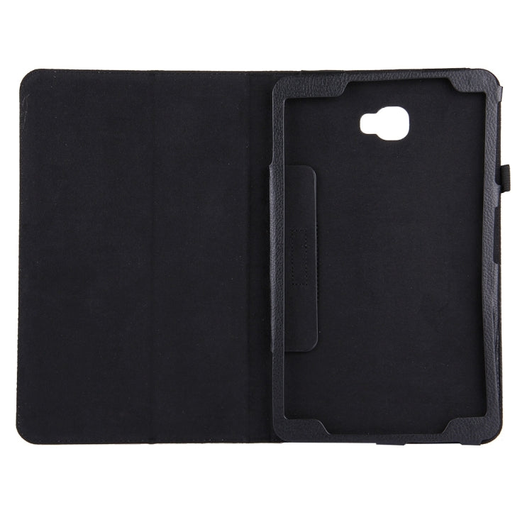 สำหรับ Galaxy Tab A 10.1 / T580 เนื้อลิ้นจี่ซองหนังพลิกแนวนอนแม่เหล็กพร้อมตัวยึดและฟังก์ชั่น Sleep / Wake-up, For Galaxy Tab A 10.1 (2016) / T580, Galaxy Tab A 10.1 (2016)