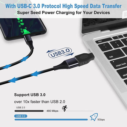 USB-C / Type-C ตัวผู้เป็น USB 3.0 อะแดปเตอร์แปลง OTG ตัวเมีย