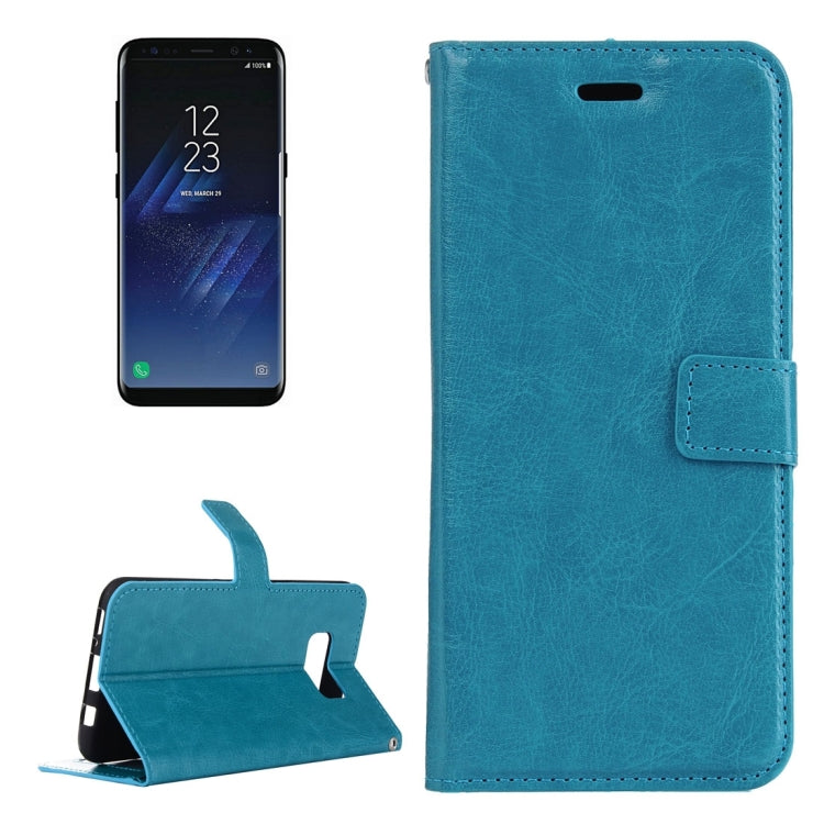 สำหรับ Galaxy S8 Retro Crazy Horse Texture ซองหนังพลิกแนวนอนพร้อมตัวยึดและช่องเสียบการ์ดและกระเป๋าสตางค์และกรอบรูป, For Samsung Galaxy S8, For Galaxy S8, Galaxy S8